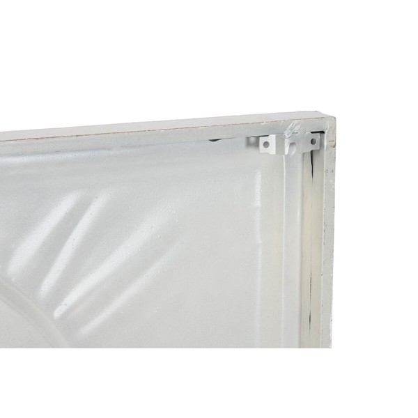 Sienu dekors Home ESPRIT Balts Bronza Abstrakts 72,7 x 2,5 x 100,5 cm (2 gb.)