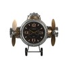 Настенное часы Home ESPRIT Позолоченный Серебристый Металл Самолет Vintage 50 x 10,5 x 49,5 cm