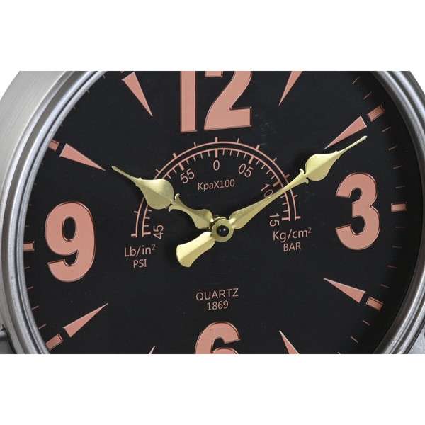 Wall Clock Home ESPRIT Golden Silver Metal Helices Vintage 121 x 7 x 106 cm