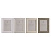 Photo frame Home ESPRIT Beige Natural Crystal polystyrene Urban (4 Units)
