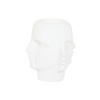 Planter Home ESPRIT White Magnesium Modern Face 49 x 49 x 50 cm