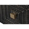 Ночной столик Home ESPRIT Чёрный Позолоченный 50 x 40 x 50 cm