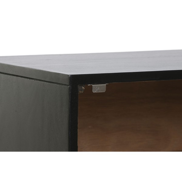 Nightstand Home ESPRIT Black Golden 50 x 40 x 50 cm