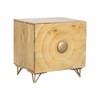 Nightstand Home ESPRIT Golden Natural 50 x 40 x 50 cm