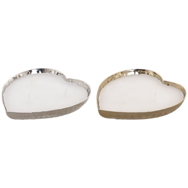 Aromātiska svece Home ESPRIT Moderns Sirds 320 g (2 gb.)