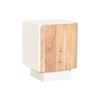 Nightstand Home ESPRIT White Natural 40 x 35 x 50 cm