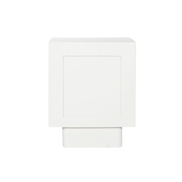 Naktsskapītis Home ESPRIT Balts Dabisks 40 x 35 x 50 cm