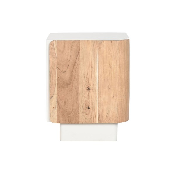 Ночной столик Home ESPRIT Белый Натуральный 40 x 35 x 50 cm
