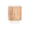 Nightstand Home ESPRIT White Natural 40 x 35 x 50 cm