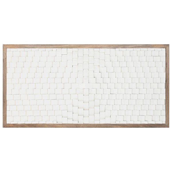 Gultas galvgalvis Home ESPRIT Balts Dabisks 180 X 5 X 90 CM