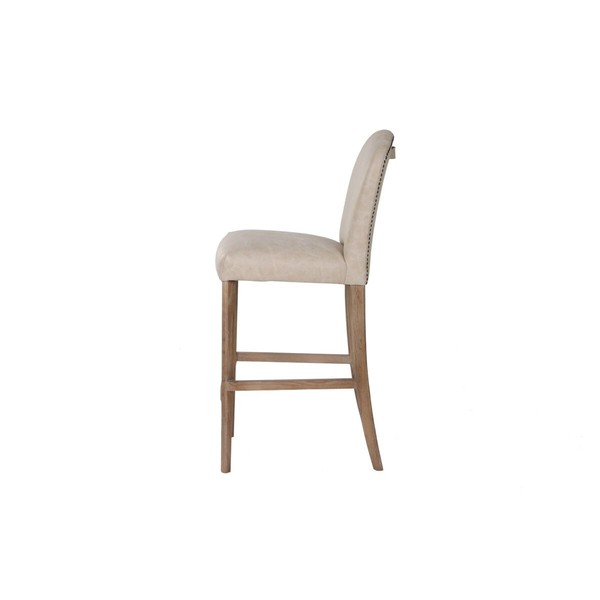 Taburetė Home ESPRIT Balta Oda