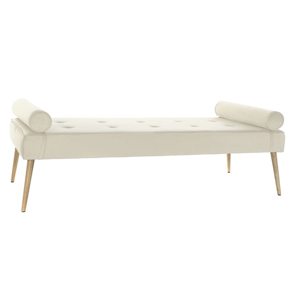 Divanas Home ESPRIT Kreminė Metalinis 184 x 76 x 62 cm