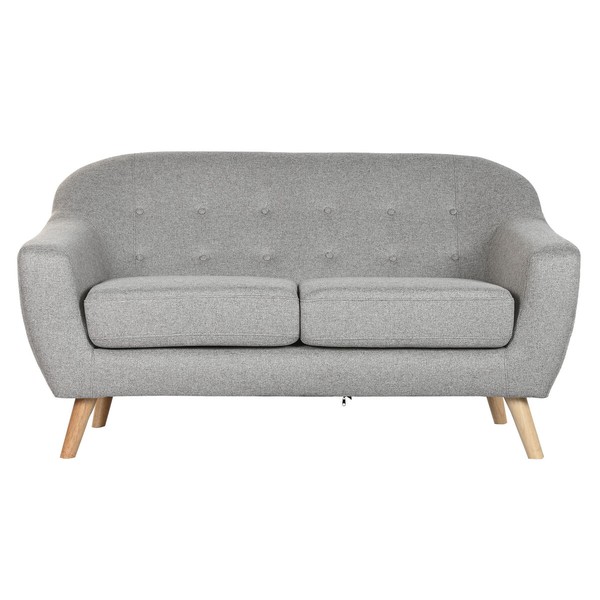 Диван Home ESPRIT Серый Кремовый Натуральный Scandi 146 x 84 x 82 cm