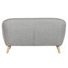 Dīvāns Home ESPRIT Pelēks Krēmkrāsa Dabisks Scandi 146 x 84 x 82 cm