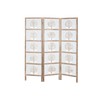 Folding screen Home ESPRIT White Natural Mango wood MDF Wood 153 X 2,3 X 182 CM