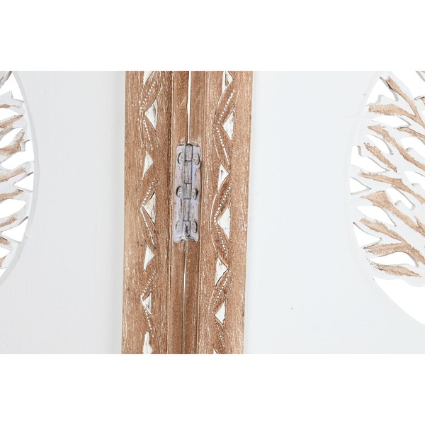 Širma Home ESPRIT Balta Natūralus Mango mediena Medžio MDF 153 X 2,3 X 182 CM