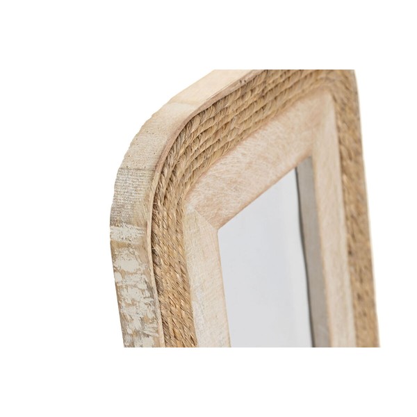 Photo frame Home ESPRIT Brown Crystal Rope Mango wood Natural Cottage
