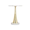 Side table Home ESPRIT White Golden 41 x 41 x 53 cm
