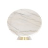 Side table Home ESPRIT White Golden 41 x 41 x 53 cm
