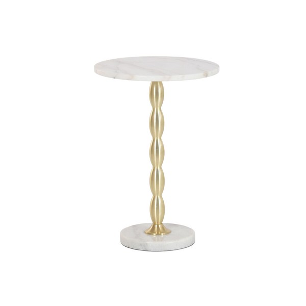 Вспомогательный стол Home ESPRIT Белый Позолоченный 41 x 41 x 57 cm
