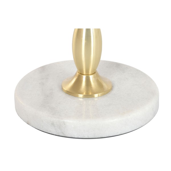 Side table Home ESPRIT White Golden 41 x 41 x 57 cm