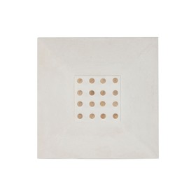 Sienu dekors Home ESPRIT Balts Dabisks Scandi Baloni 80 x 6 x 80 cm