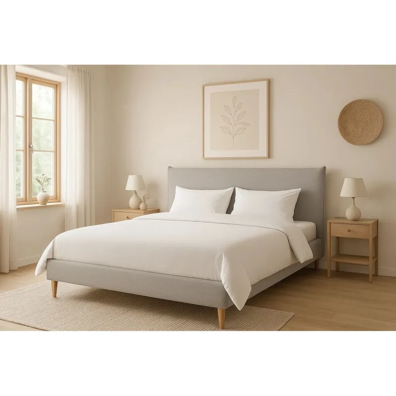 Gulta Home ESPRIT Gaiši pelēks 177 X 219 X 108 CM