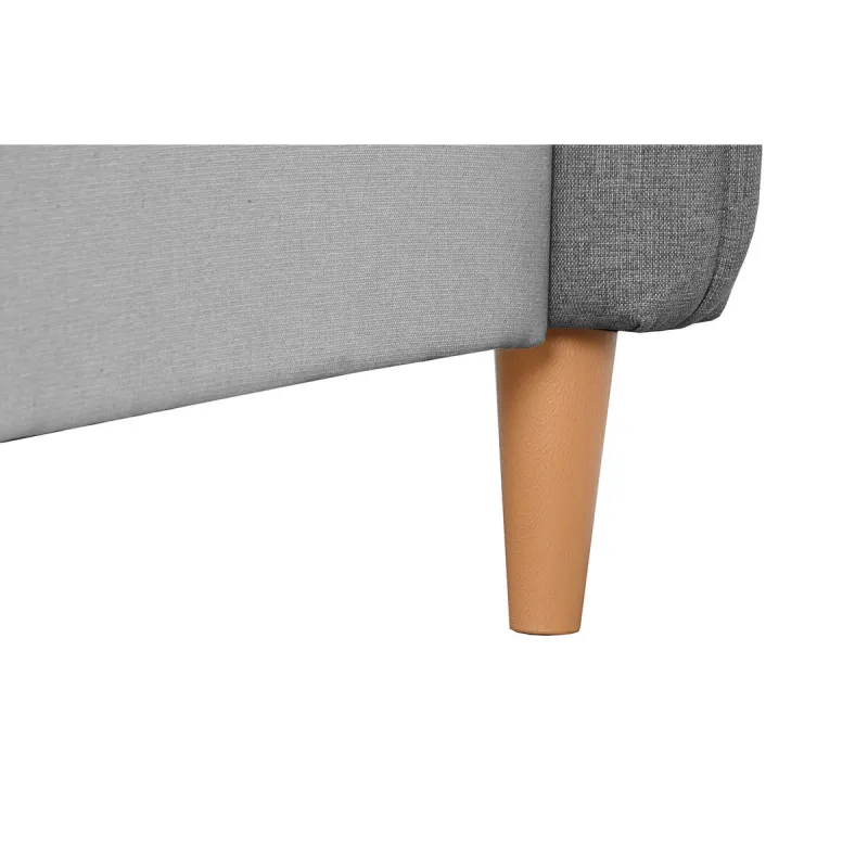 Bed Home ESPRIT Light grey 177 X 219 X 108 CM