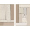 Kangas Home ESPRIT Ruskea Beige Moderni Skandinaavinen (2 osaa)