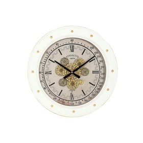 Настенное часы Home ESPRIT Белый Металл Loft 60 x 9 x 60 cm