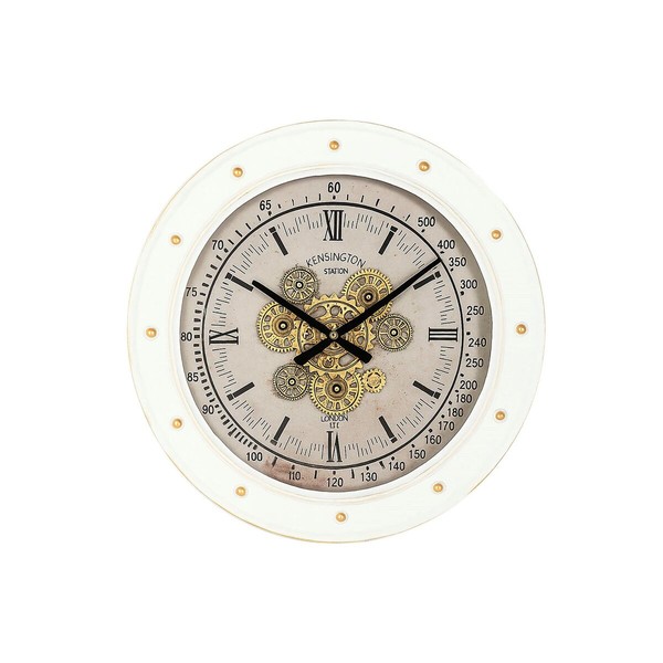 Настенное часы Home ESPRIT Белый Металл Loft 60 x 9 x 60 cm