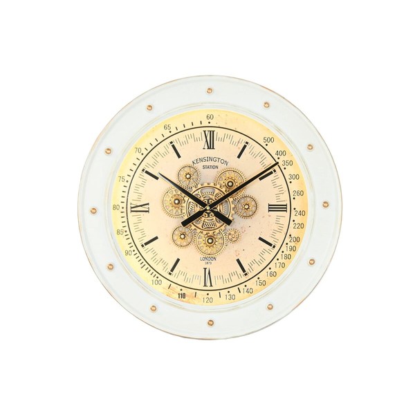 Настенное часы Home ESPRIT Белый Металл Loft 60 x 9 x 60 cm