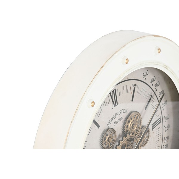 Sieninis laikrodis Home ESPRIT Balta Metalinis Loft 60 x 9 x 60 cm