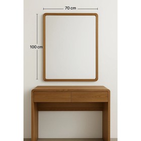 Wall mirror Home ESPRIT Brown Natural Urban 70 x 3 x 100 cm