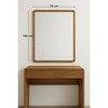 Wall mirror Home ESPRIT Brown Natural Urban 70 x 3 x 100 cm