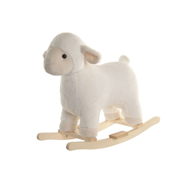 Rocking Chair Home ESPRIT White Natural Ship
