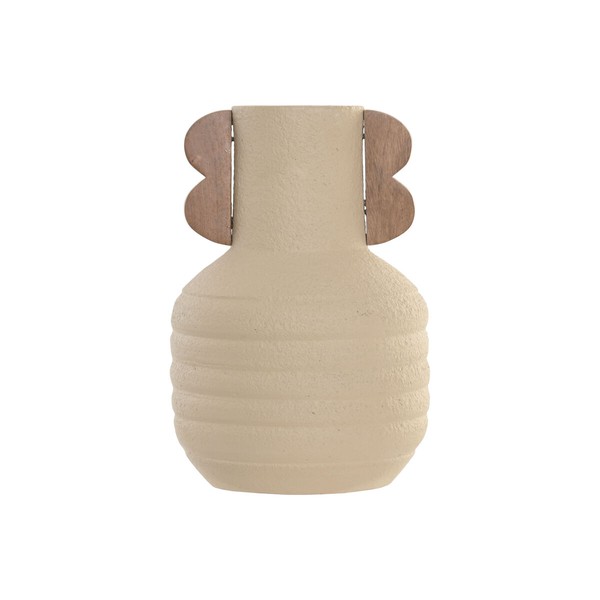 Vase Home ESPRIT Brown Beige Terracotta Mango wood