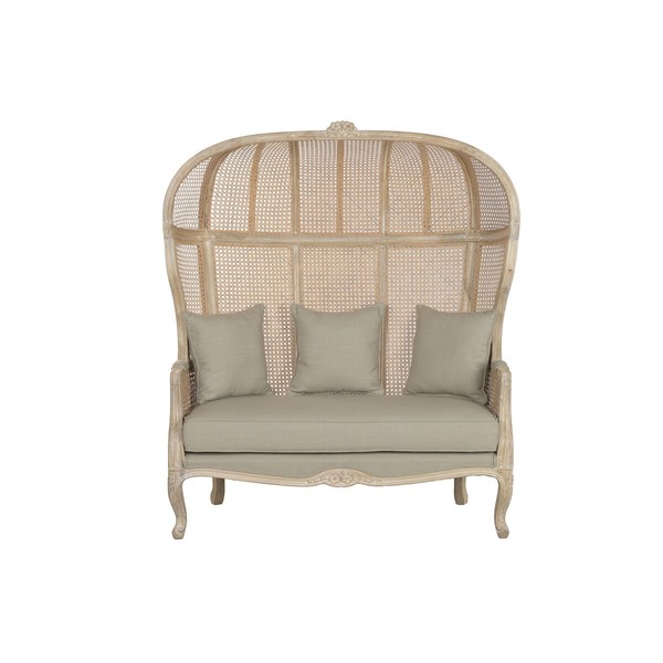 atzveltnes krēsls Home ESPRIT Gaiši zaļš 125 X 58 X 155 CM