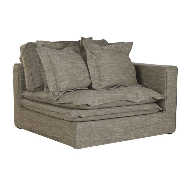 Sofos modulis Home ESPRIT Žalia Smėlio 120 X 120 X 95 CM