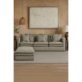 Sofos modulis Home ESPRIT Žalia Smėlio 110 X 110 X 48 CM