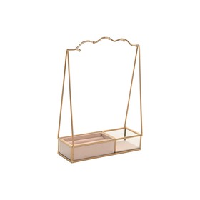 Jewelry box Home ESPRIT Beige Golden Metal