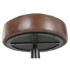 Stool Home ESPRIT Brown Black Leather Iron