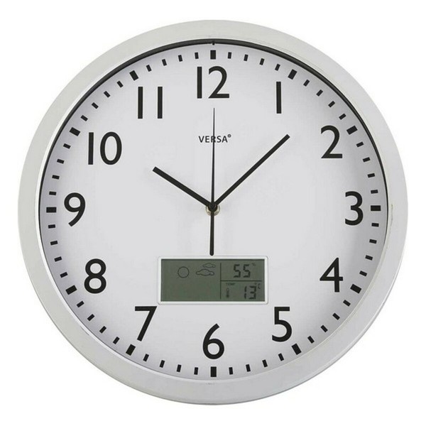 Настенное часы Versa 18560239 Белый Пластик Минималистичный 4 x 35 x 35 cm