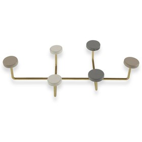 Takkiteline Versa Monivärinen Metalli Hartsi Puu MDF 6,5 x 22 x 41 cm (6,5 x 22 x 41 cm)