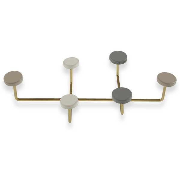 Takkiteline Versa Monivärinen Metalli Hartsi Puu MDF 6,5 x 22 x 41 cm (6,5 x 22 x 41 cm)