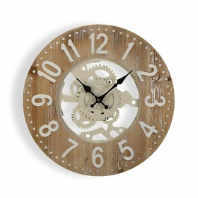 Настенное часы Versa 40 x 4,5 x 40 cm Металл Деревянный MDF