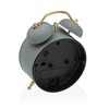 Alarm Clock Versa Grey Metal 5,4 x 13,5 x 9,7 cm