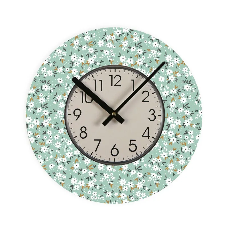 Sienas pulkstenis Versa Цветы Koks 4 x 30 x 30 cm