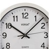 Sieninis laikrodis Versa Balta Plastmasinis Kvarcas 4,3 x 30 x 30 cm