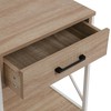 Ночной столик Versa Белый PVC Деревянный Металл 40 x 60 x 48 cm